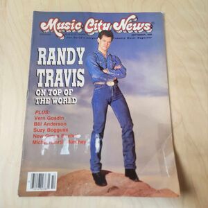 Vintage Music City News Magazine September 1989 Randy Travis Cover Country Music
